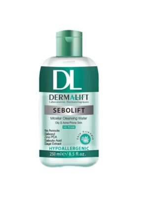 محلول پاک کننده آرایش صورت درمالیفت مدل SEBOLIFT حجم 250 میلی لیتر