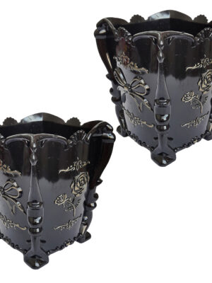 استند لوازم آرایشی مدل گل بسته 2 عددی