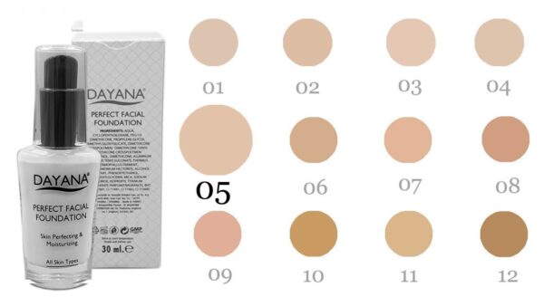 کرم پودر دایانا مدل Perfect Facial Foundation شماره 05 حجم 30 میلی لیتر