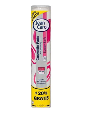 پد پاک کننده آرایش صورت جین کارول مدل Super Soft بسته 72 عددی