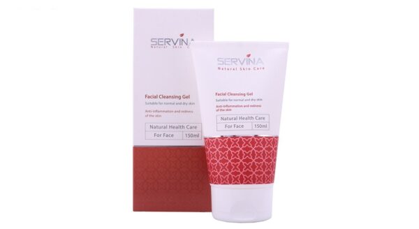 ژل شستشوی صورت سروینا  مخصوص پوست های خشک و معمولی مدل  Normal and Dry skin حجم 150میلی لیتر