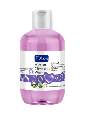 آب پاک کننده آرایش دینا مدل آلوئه ورا و خیار حجم 400 میلی لیتر