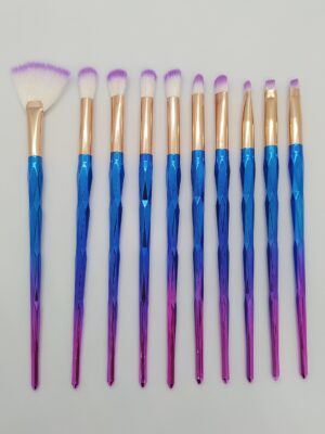 ست برس آرایشی مدل یونیکورن مجموعه 10 عددی