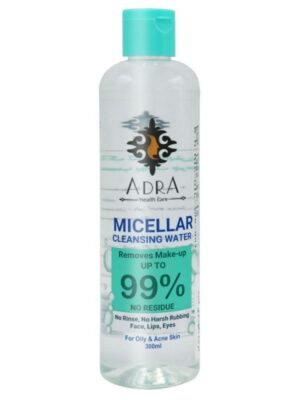 آب پاک کننده آرایش صورت آدرا مدل 01 حجم 300 میلی لیتر