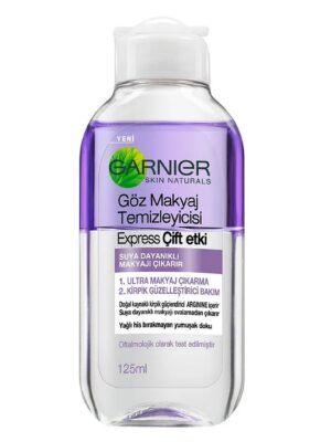 محلول پاک کننده آرایش دو فاز چشم گارنیه مدل SKIN NATURALS حجم 125 میلی لیتر