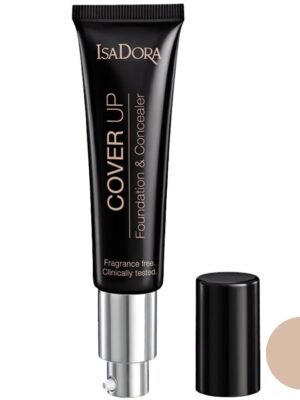 کرم پودر و کانسیلر ایزادورا سری Cover Up مدل Almond Cover 66