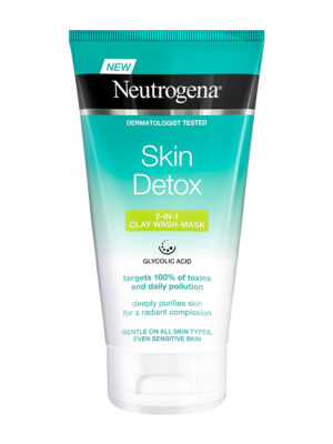 ماسک شستشو صورت نوتروژینا سری Skin Detox مدل خاک رس حجم 150 میلی لیتر