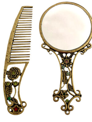 ست آینه آرایشی و شانه مدل Jewelry 6