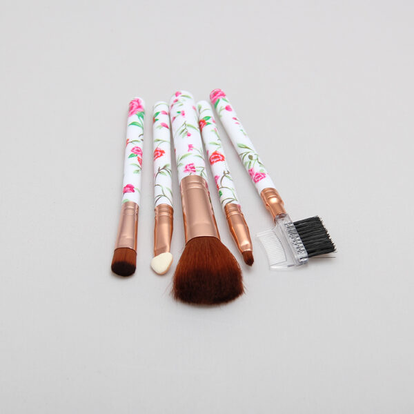 ست برس آرایشی مدل Rose مجموعه 5 عددی