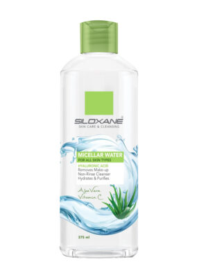 محلول پاک کننده صورت سيلوكسان مدل Aloevera حجم 375 ميلی لیتر