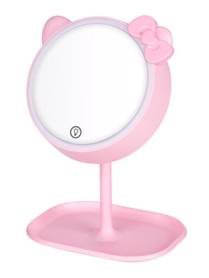 آینه آرایشی رینگ لایت دار مدل چراغ خواب