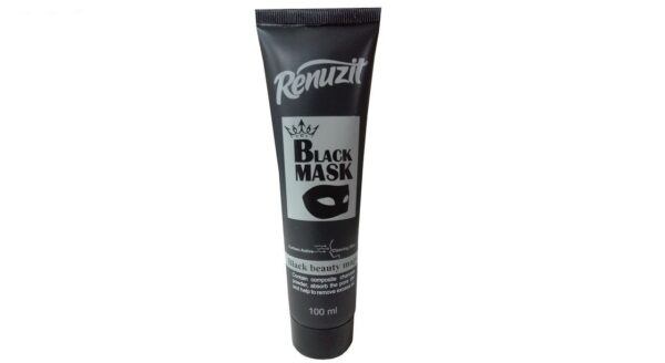 ماسک صورت رینوزیت مدل  Black mask carbon active حجم 100 میلی لیتر