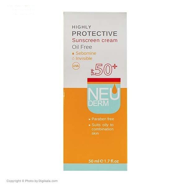 کرم ضد آفتاب نئودرم مدل Highly Protective SPF50 حجم 50 میلی لیتر