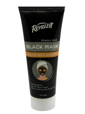 ماسک صورت رینو زیت مدل Black mask carbon active حجم 75 میلی لیتر