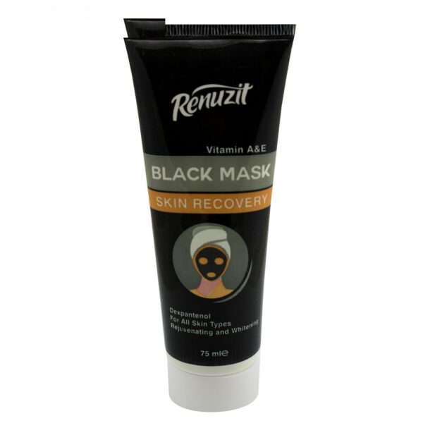 ماسک صورت رینو زیت مدل Black mask carbon active حجم 75 میلی لیتر مجموعه 3 عددی