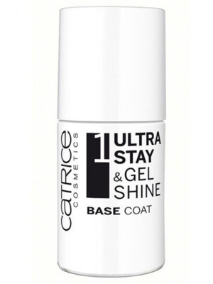 لاک ناخن کاتریس مدل Ultra Stay And Gel Shine Base Coat حجم 8 میلی لیتر