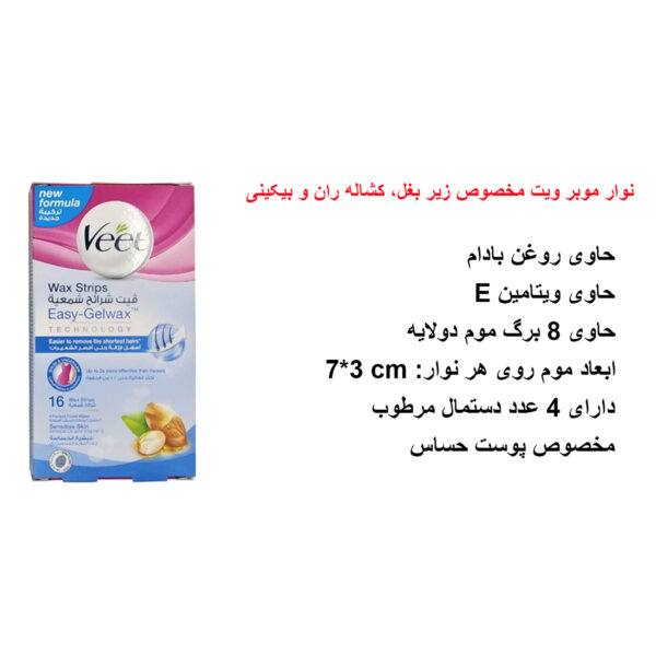 نوار موبر ویت مدل Easy Gelwax بسته 16 عددی