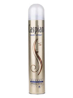 اسپری براق کننده مو Caspian مدل Hair Spray Glossy حجم 500 میلی لیتر