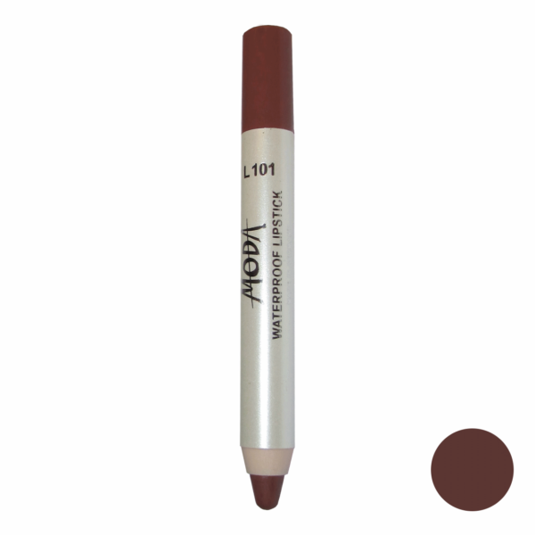 رژلب مدادی مودا مدل waterproof lipstick شماره L101