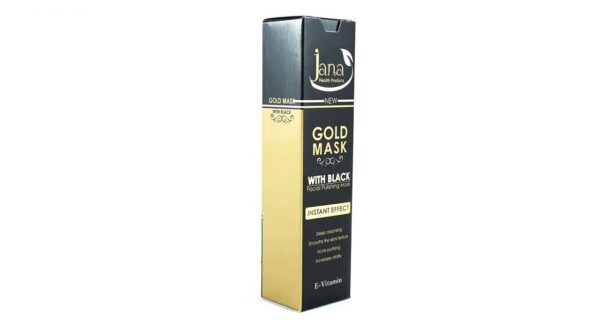 ماسک صورت جانا مدل Gold With Black حجم 100 میلی‌لیتر