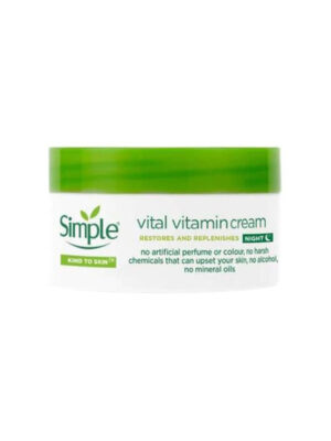 کرم ترمیم کننده و ویتامینه شب سیمپل مدل Vital Vitamin حجم 50 میلی لیتر