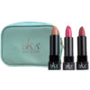 رژ لب جامد بکا کد LS8121416 مجموعه 3 عددی به همراه کیف لوازم آرایش کد VG (مشخصات کامل+خرید)