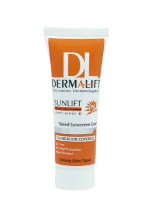 کرم ضد آفتاب رنگی درمالیفت مدل Sunlift SPF50 بژ روشن حجم 40 میلی لیتر