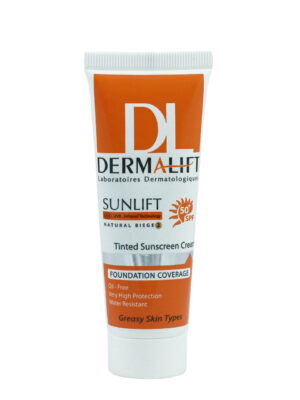 کرم ضد آفتاب رنگی درمالیفت مدل Sunlift SPF50 بژ طبیعی حجم 40 میلی لیتر