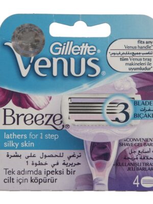 تیغ یدک ‏4 عددی ژیلت مدل Venus Breeze