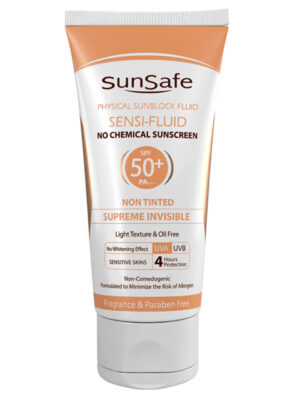 کرم ضد آفتاب سان سیف مدل سنسی فلوئید +SPF 50 حجم 50 میلی لیتر