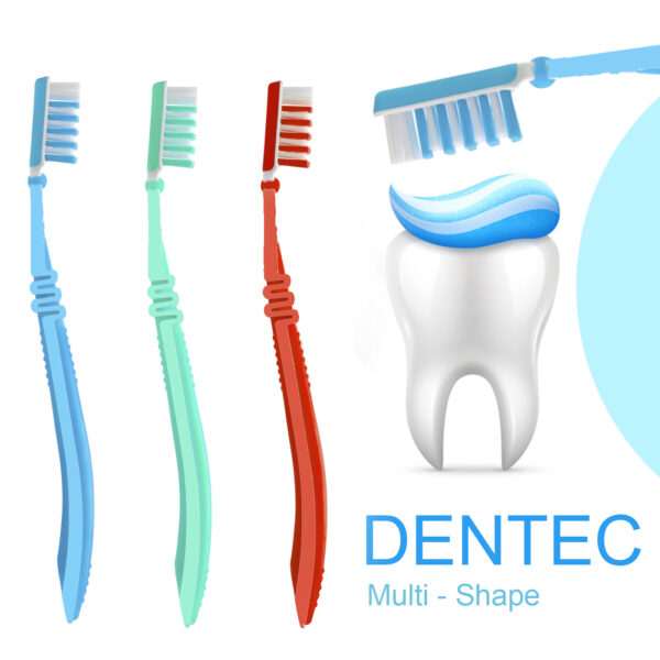 مسواک دن تک مدل  MultiShape با برس خیلی نرم