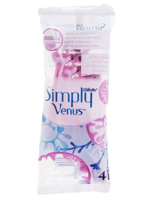 خود تراش ژیلت مدل Simply Venus 3 بسته 4 عددی