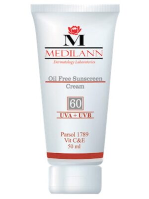 کرم ضد آفتاب رنگی مدیلن SPF60 مناسب پوست چرب