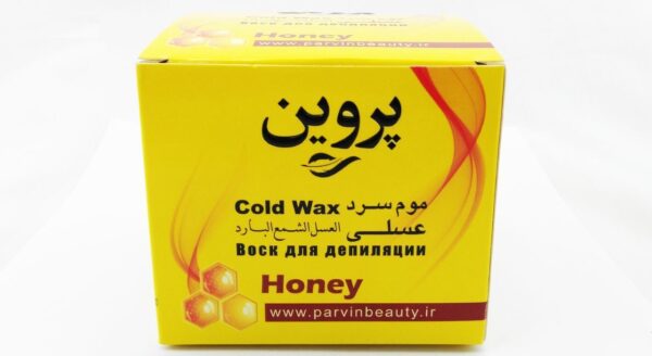 موم سرد پروین مدل Honey حجم 300 گرم همراه با کاردک، پد و کرم نرم کننده و مرطوب کننده