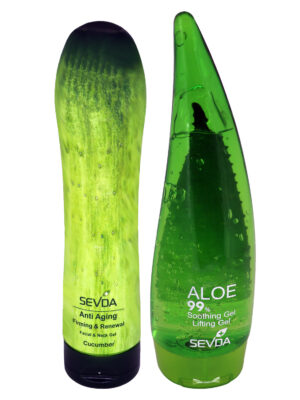 ژل ضد چروک سودا مدل Aloevera و Cucumber حجم 250 میلی لیتر