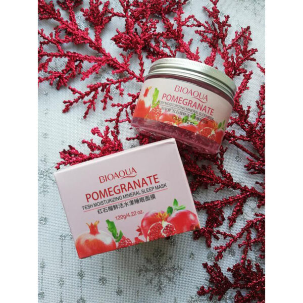 ماسک صورت شب بایو آکوا مدل pomegranate حجم 120 میلی لیتر