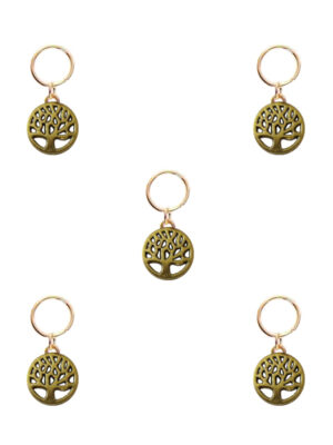 حلقه تزیینی مو طرح درخت زندگی کد TL 01 بسته 5 عددی