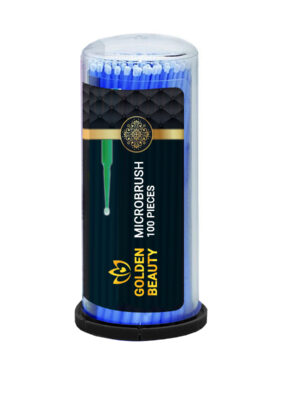 قلم میکروبراش ناخن و مژه گلدن بیوتی مدل M1 بسته 100 عددی