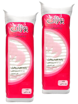 پنبه هیدروفیل بوژان مدل 27001 وزن 100 گرم مجموعه 2 عددی