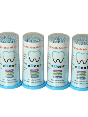 قلم میکروبراش ناخن و مژه ایدنت مدل L مجموعه 4 عددی