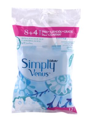 خودتراش ژیلت مدل Simply Venus بسته 12 عددی