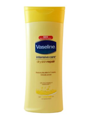 لوسیون بدن وازلین مدل Dry Skin Repair حجم 400 میلی لیتر