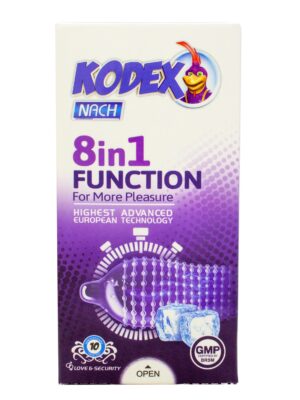 کاندوم ناچ کدکس مدل 8IN1 FUNCTION بسته 10 عددی