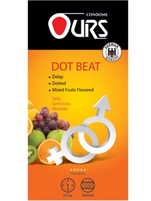 کاندوم تاخیری اورز مدل Dot Beat بسته 12 عددی