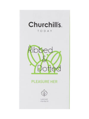 کاندوم چرچیلز مدل Ribbed And Dotted بسته 12 عددی
