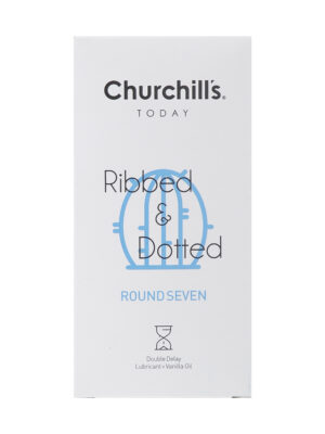 کاندوم چرچیلز مدل Ribbed And Dotted بسته 12 عددی