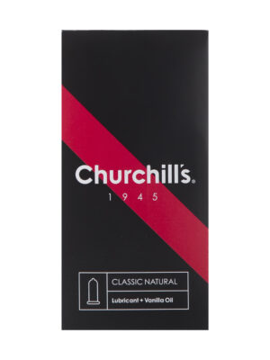 کاندوم چرچیلز مدل Classic Natural بسته 12 عددی