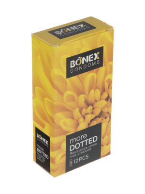 کاندوم بونکس مدل Dotted بسته 12 عددی
