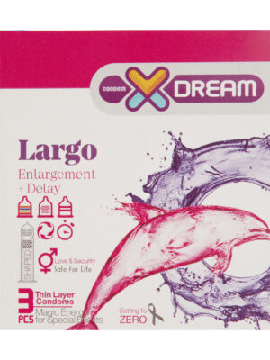 کاندوم ایکس دریم مدل LARGO بسته 3 عددی