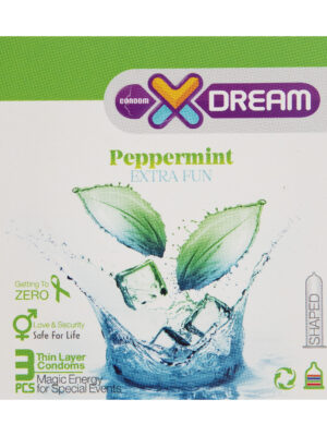 کاندوم ایکس دریم مدل Peppermint بسته 3 عددی